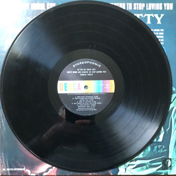 Conway Twitty To See My Angel Cry Vinyl Album '70 - Picture 5 of 6